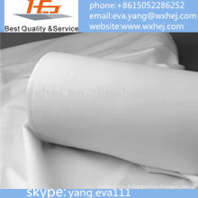 Tissu blanc en gros de tissu de lit de tissu d&#39;usine d&#39;usine